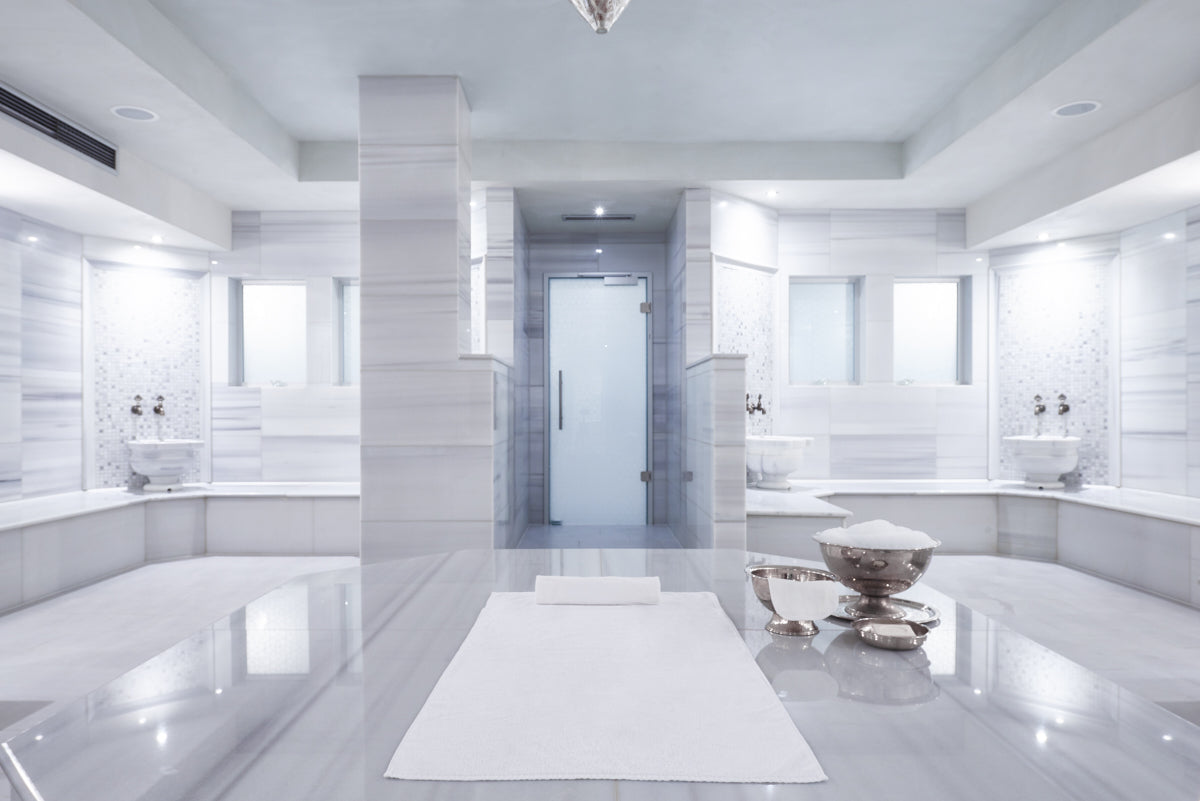 Hamam with heated marble at Sultan Hamam Berlin